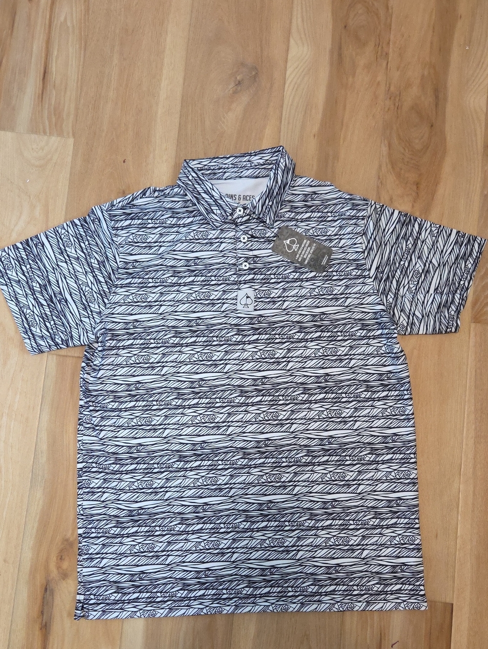 NWT Pins & Aces Golf Polo sz XL